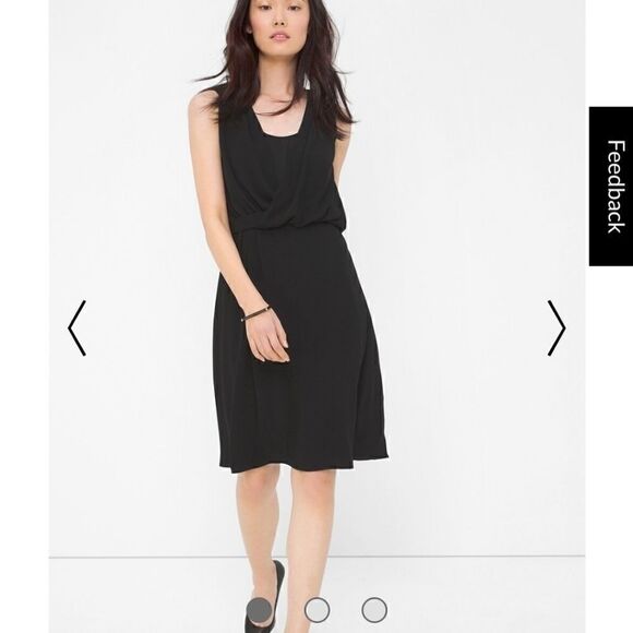 WHBM DRAPEY SURPLICE DRESSSTYLE: 570170001  - Picture 1 of 7